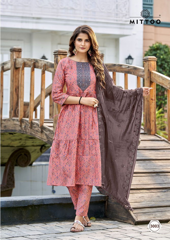 Mittoo Parampara Wholesale Kurti With Bottom Dupatta Collection